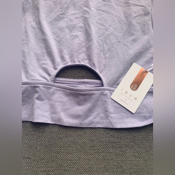 💜Lavender cropped long sleeve top. Size Large. NWT.💜 - Picture 6 of 11